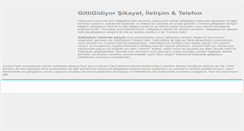 Desktop Screenshot of gittigidiyorsikayet.com